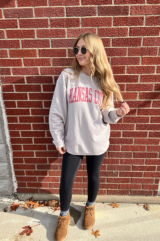 Kansas City Corded Crewneck