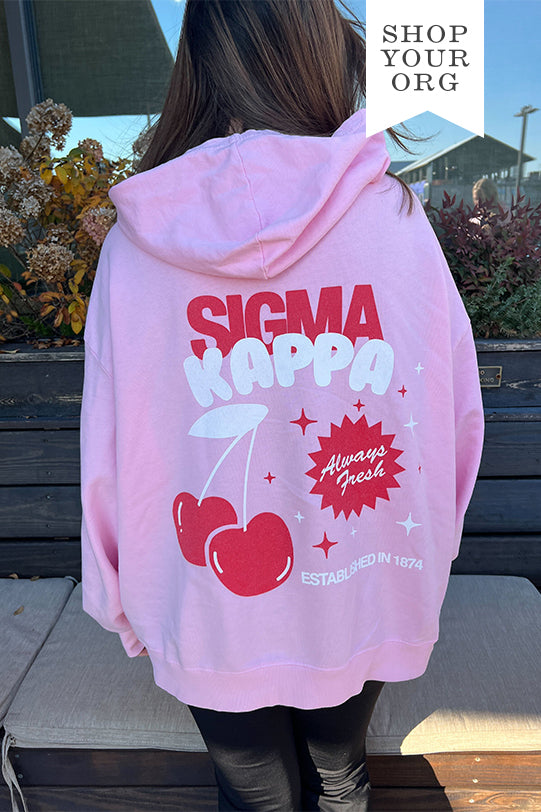 Bubblegum Always Fresh Sorority Light Weight Hoodie