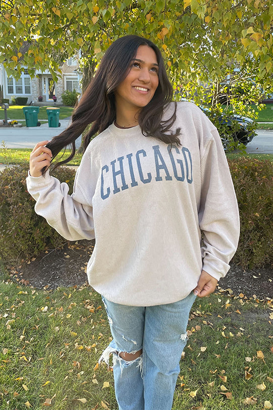 Chicago Corded Crewneck