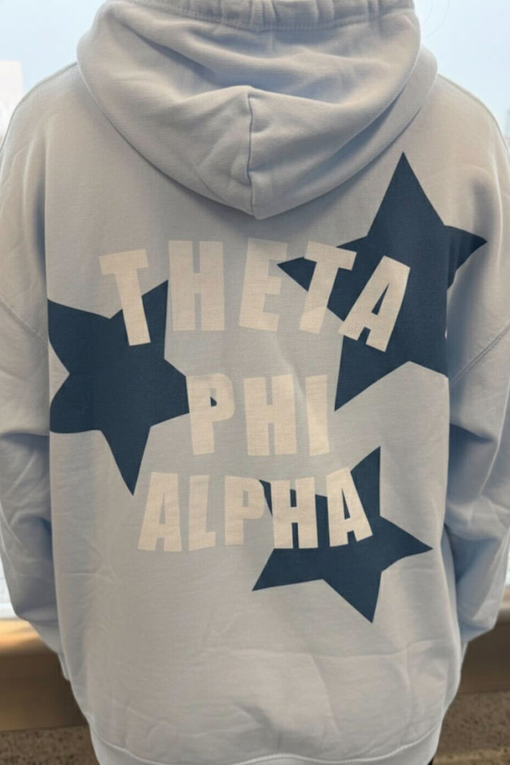 Arctic Blue Star Light Weight Sorority Hoodie