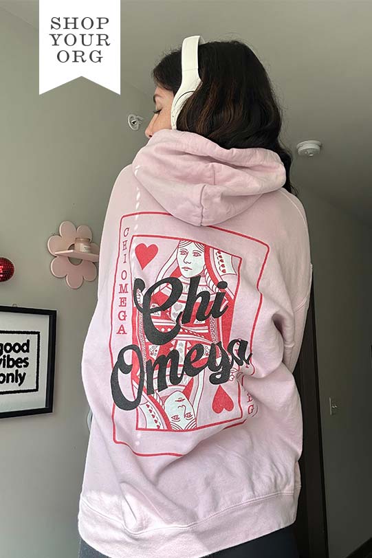 Queen of Hearts Sorority Hoodie