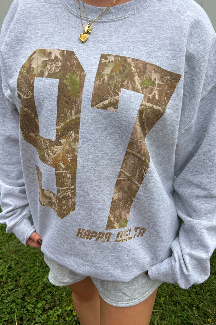 Camo Est Year Sorority Crewneck