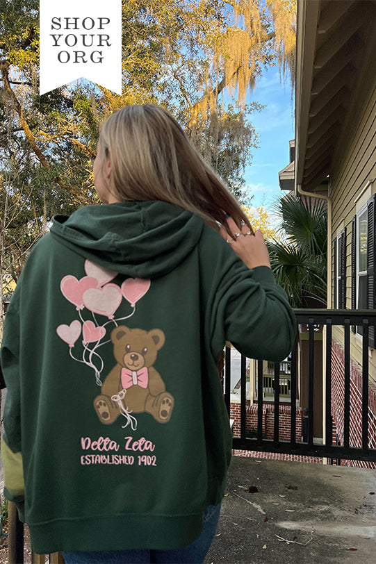 Alpine Balloon Bear Sorority Light Weight Hoodie