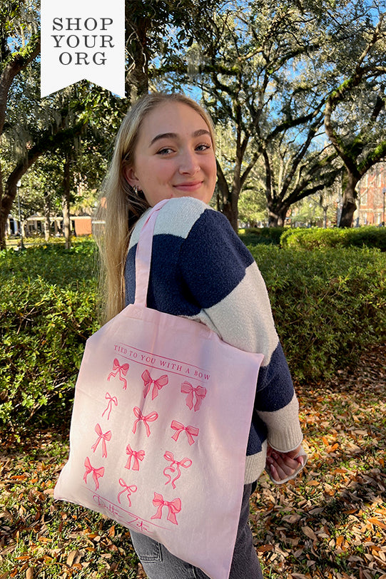 Tied to You Bow Sorority Tote