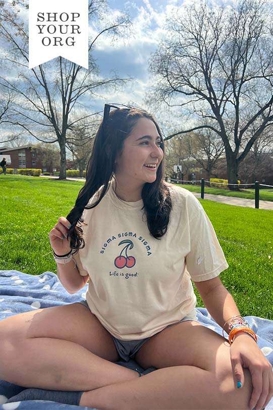 LIFE IS GOOD® Cherry Sorority Tee - 2XL - 3XL