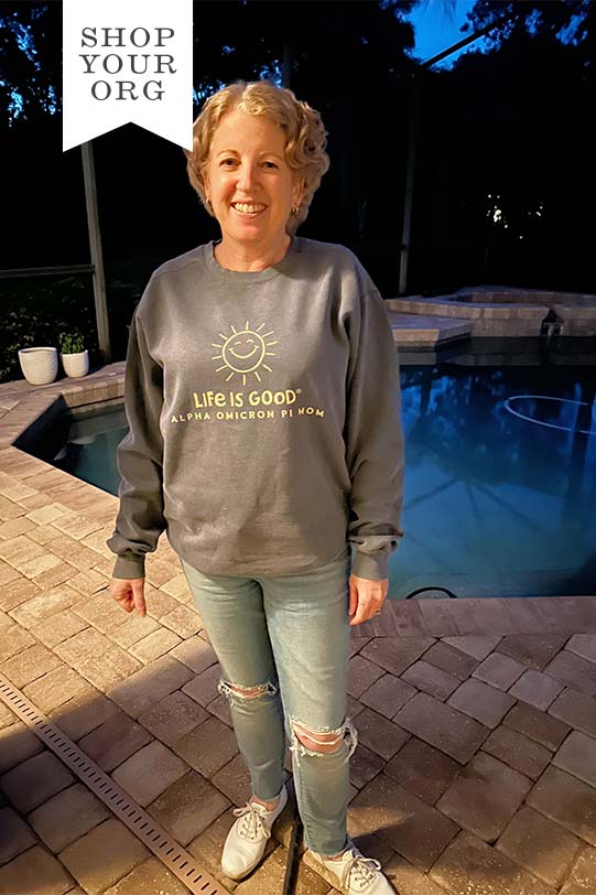 LIFE IS GOOD® Sun Mom Sorority Crewneck