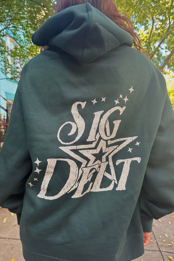 Star Struck Pine Green Heavy Weight Sorority Hoodie