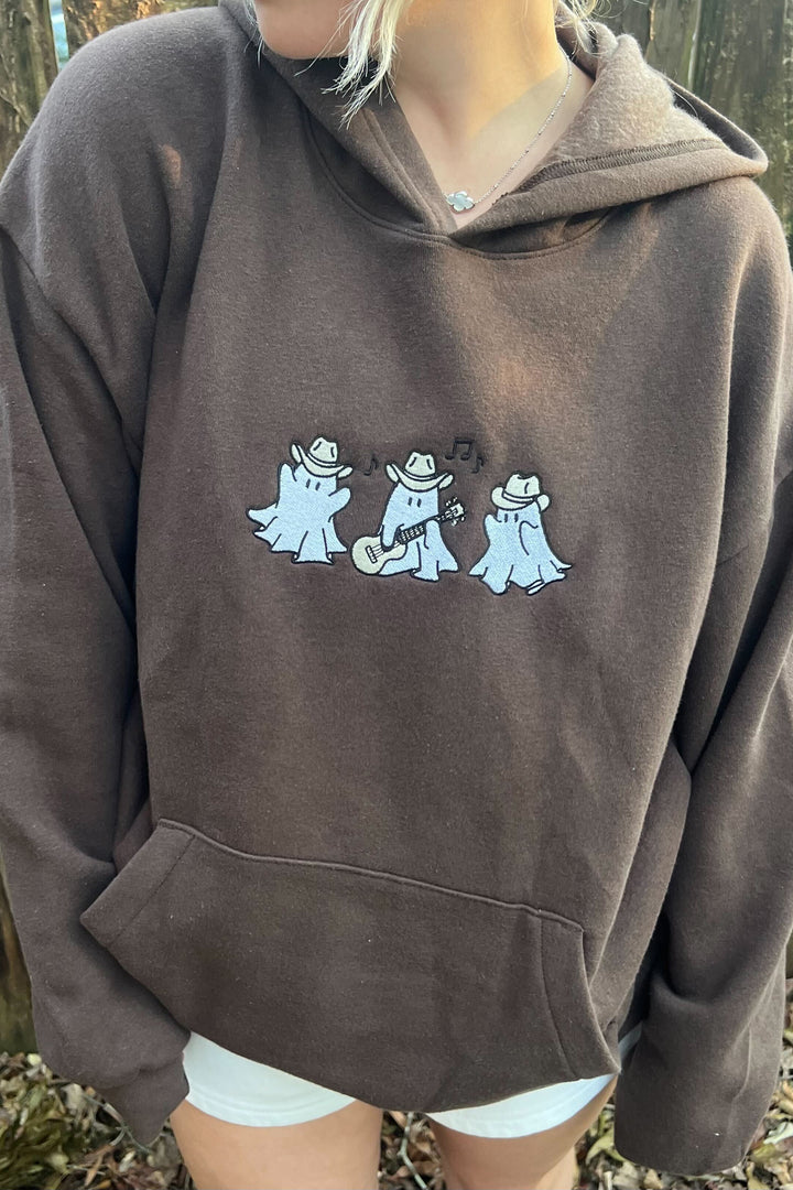 Ghost Cowboy Embroidered Hoodie