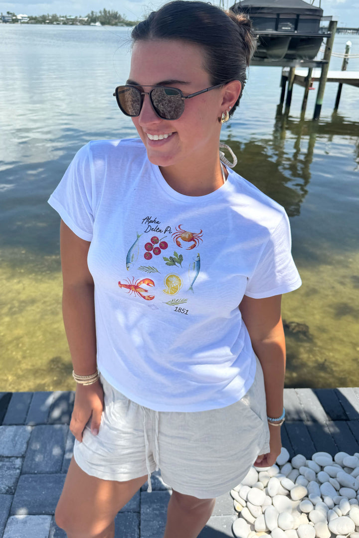 Seafood Sorority Baby Tee