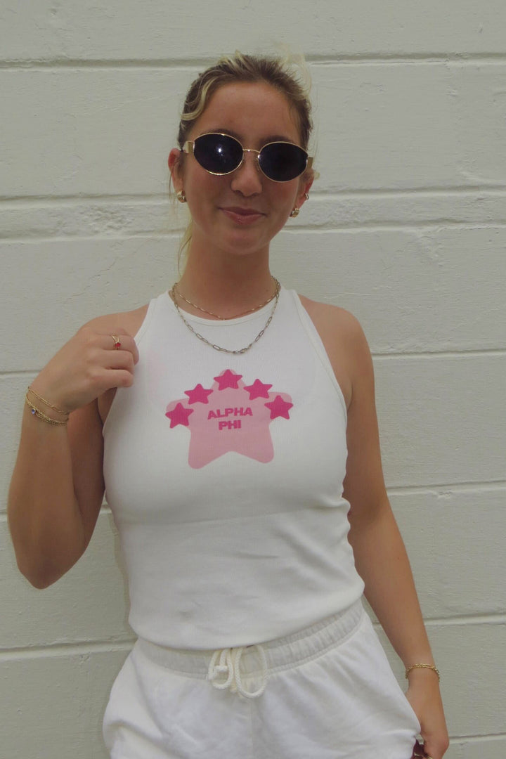 Vanilla Ice Pink Star Matching Set Tank