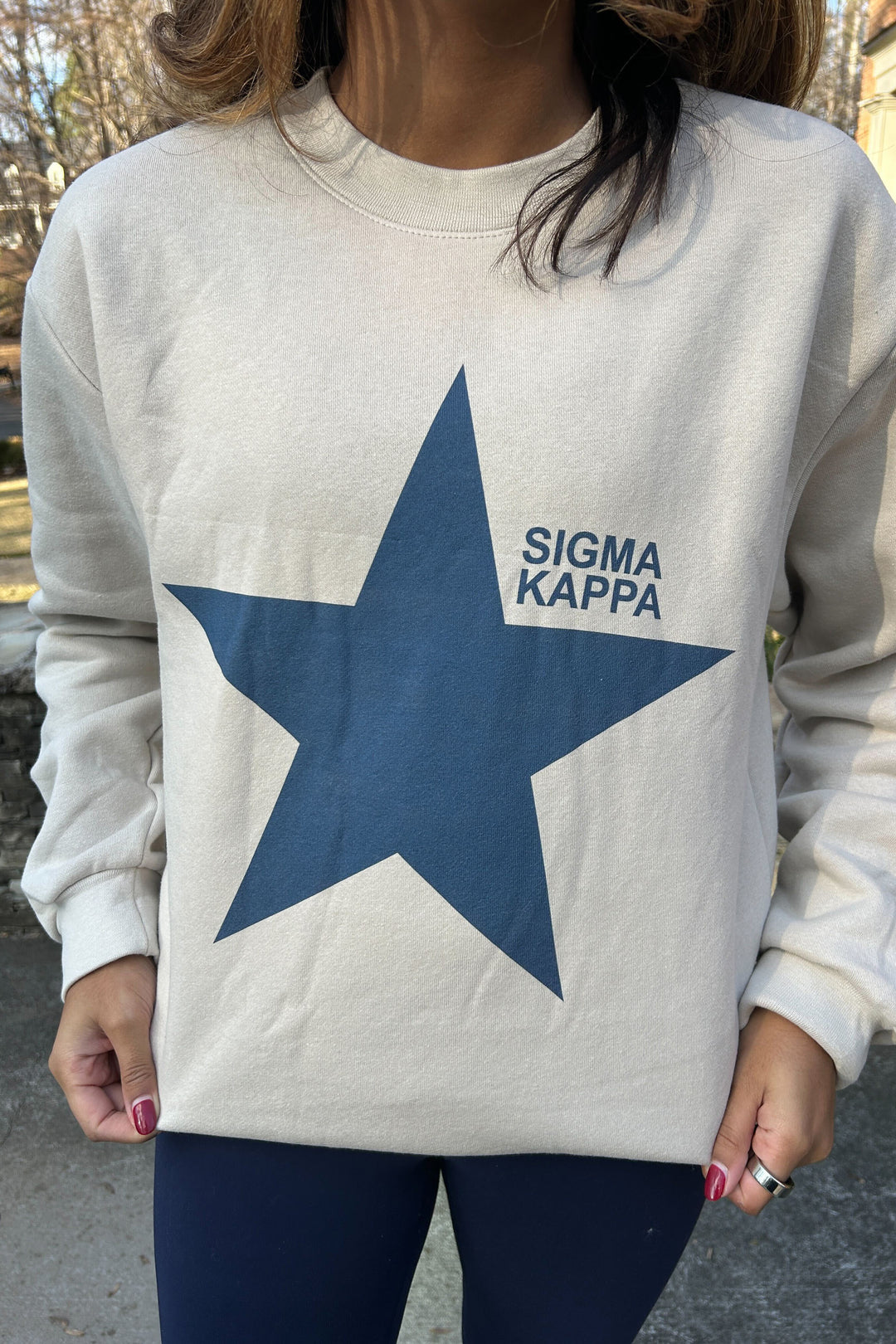 Navy Star Sorority Crewneck - 2XL - 3XL