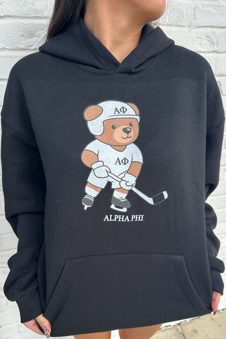 Hockey Bear Sorority Hoodie