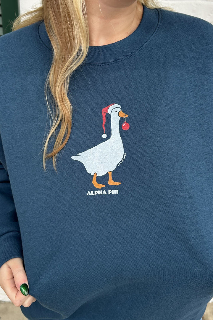 LIFE IS GOOD® Holiday Goose Sorority Crewneck