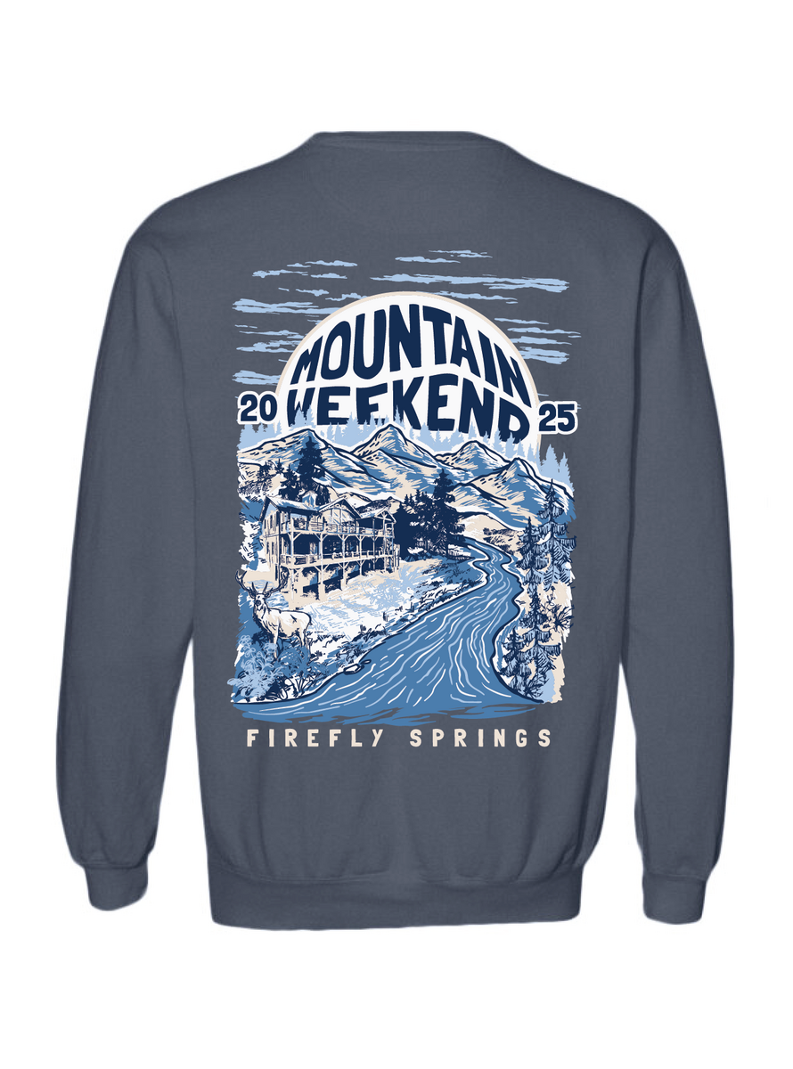 Mountain Weekend 2025 Sweatshirt - Denim