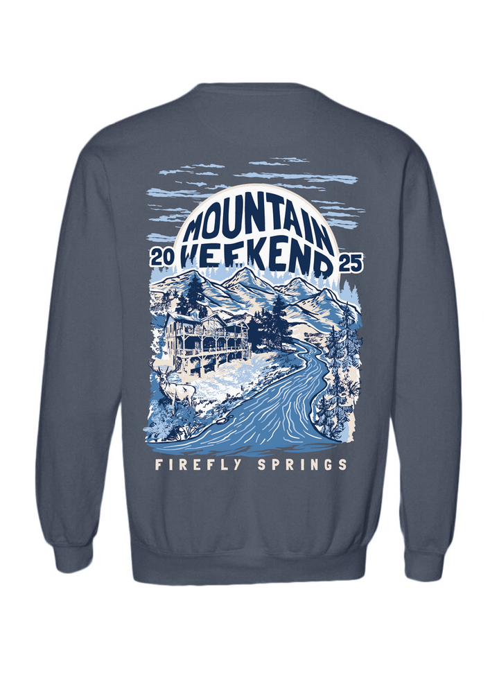 Mountain Weekend 2025 Sweatshirt - Denim