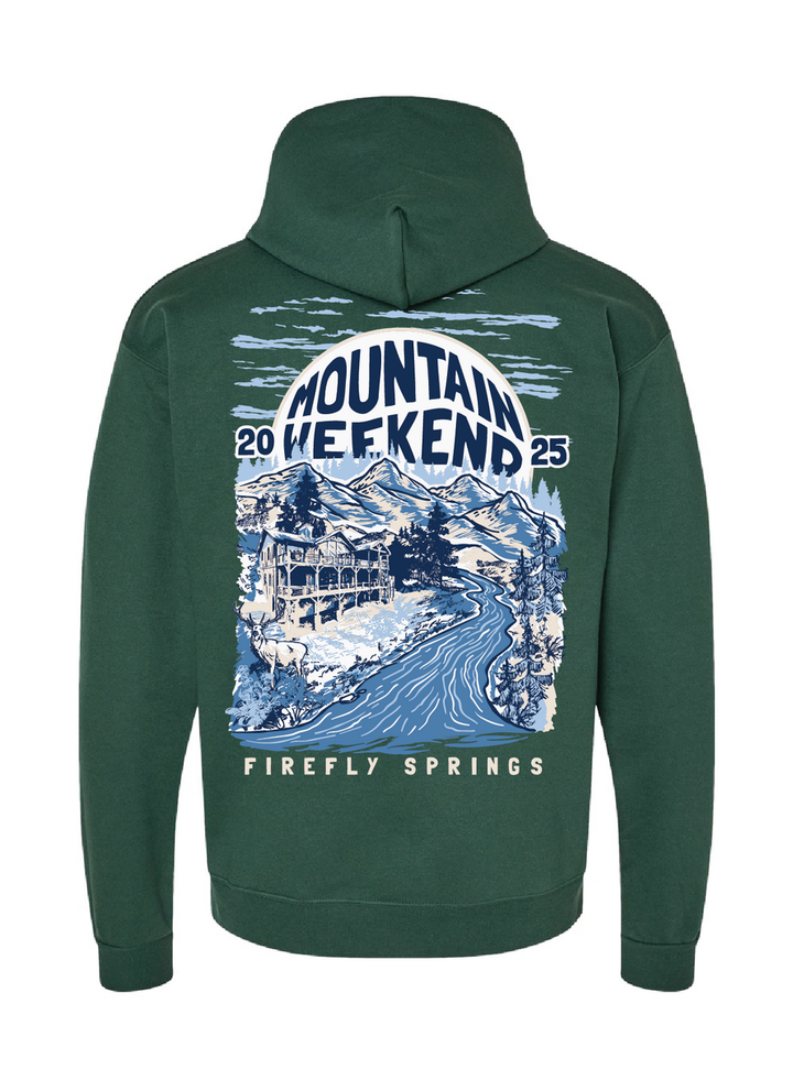 Mountain Weekend 2025 Hoodie - Athletic Dark Green