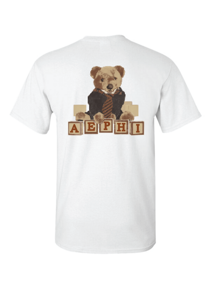 Binghamton AEPHI Teddy Tees - White