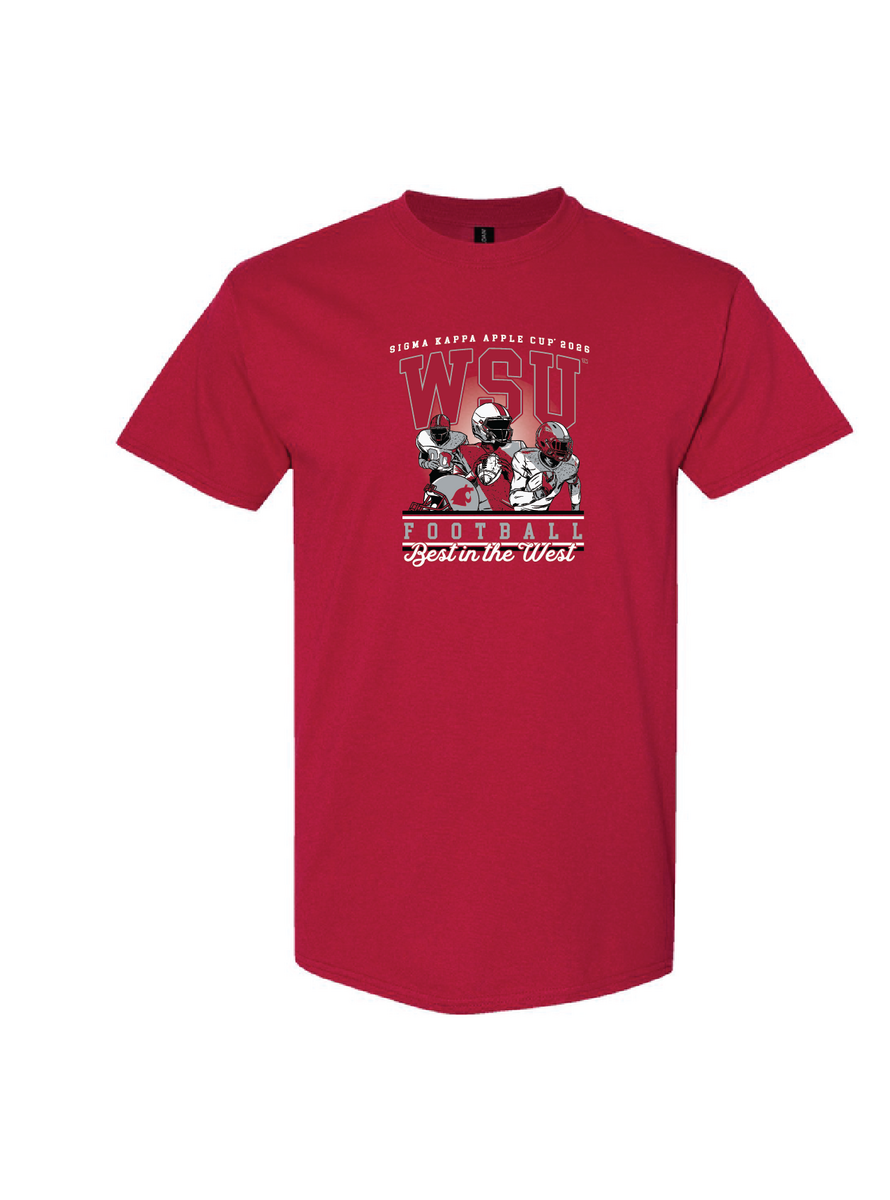 Sigma Kappa | Washington State Uni | Apple Cup - Cardinal Red Tee