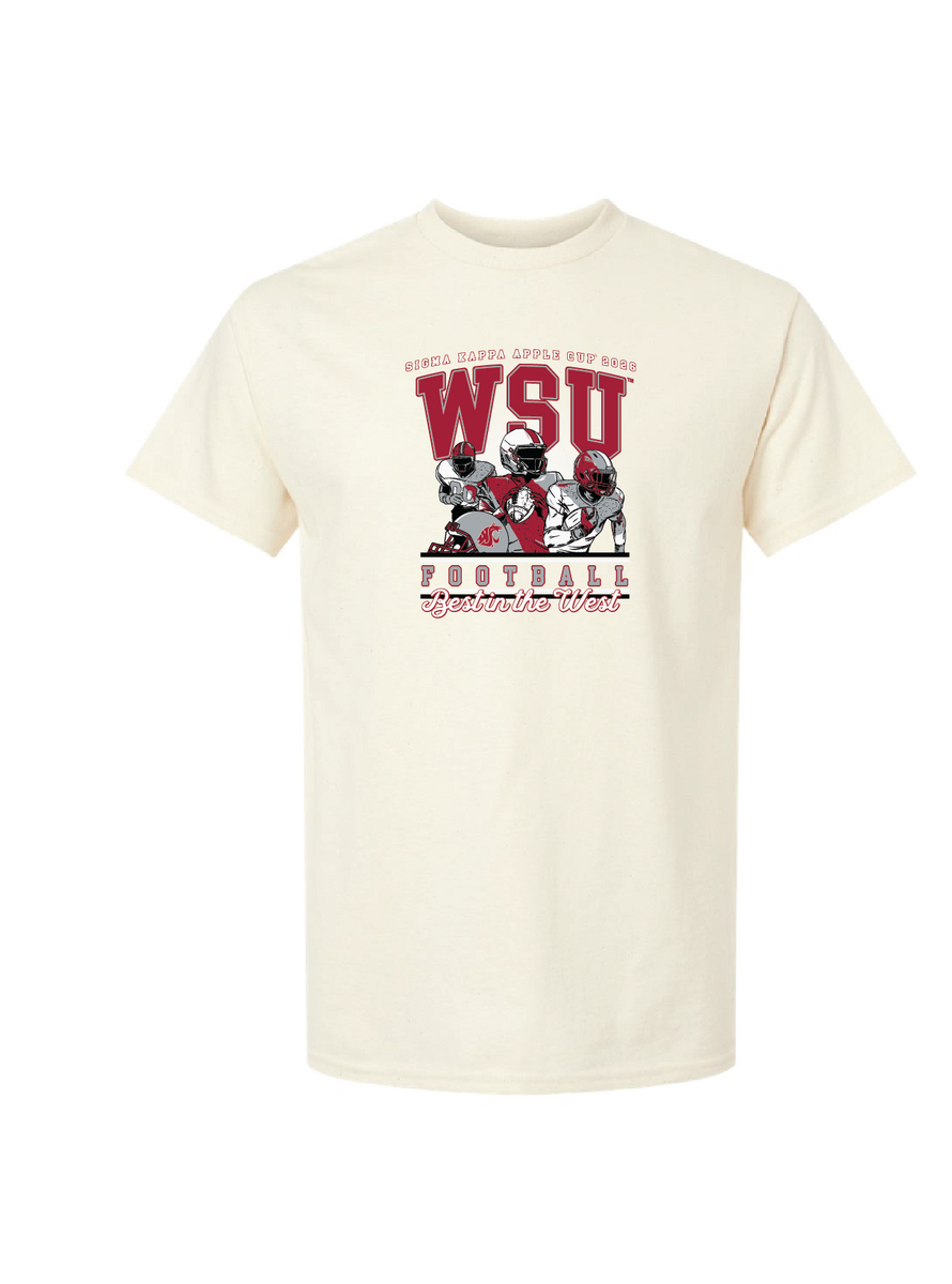 Sigma Kappa | Washington State Uni | Apple Cup - Natural Tee