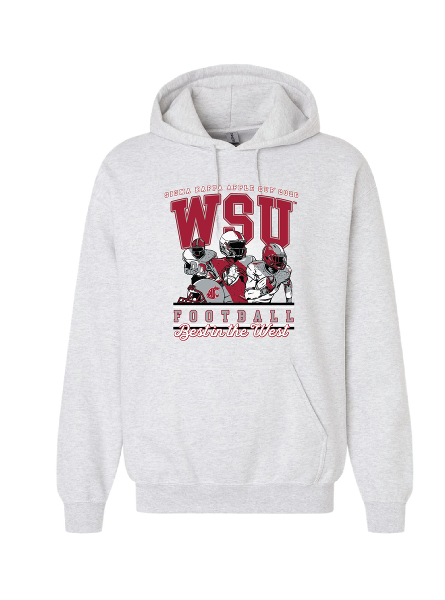 Sigma Kappa | Washington State Uni | Apple Cup - Ash Hoodie