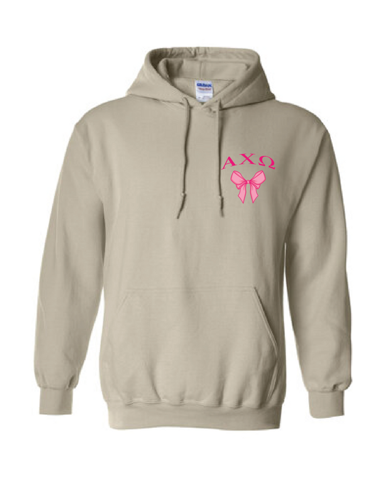 University of Houston | AXO | Fall Merch Store - Sand Bow Hoodie