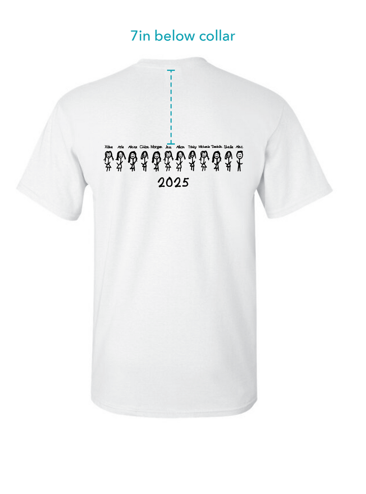 Hofstra Dance Senior Tees 5000 White