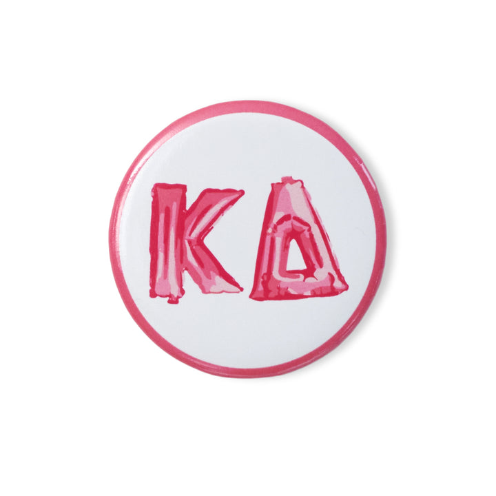 Balloon Greek Letters Sorority Button