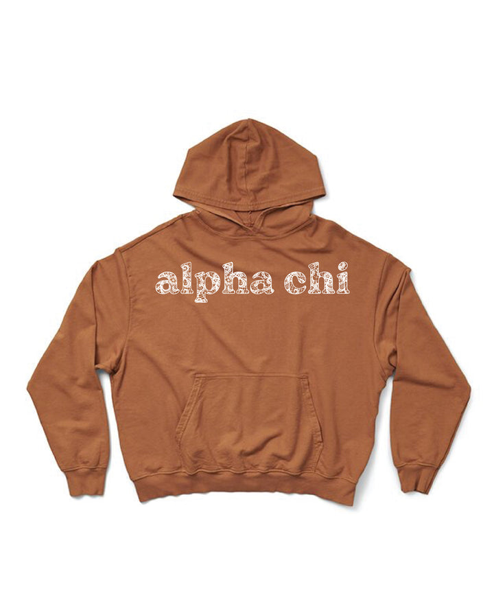 Lace Print Caffeine Sorority Light Weight Hoodie