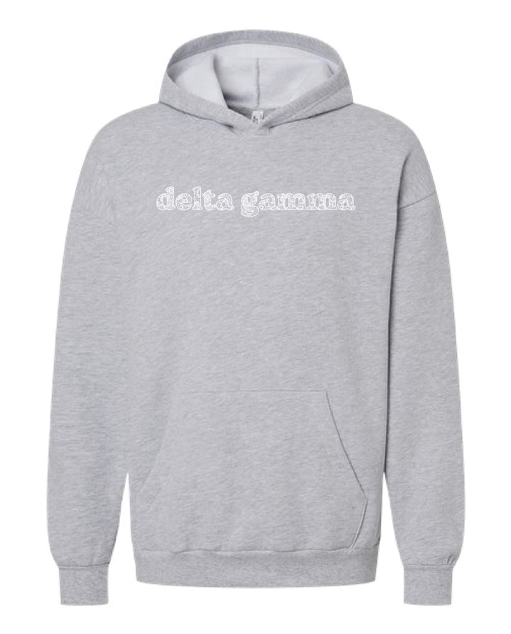 Lace Printed Sorority Hoodie 2XL