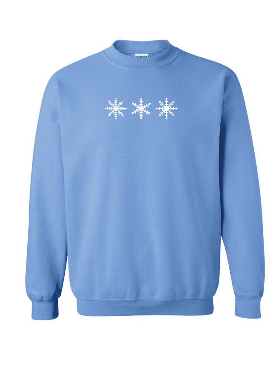 Snowflake Embroidered Crewneck