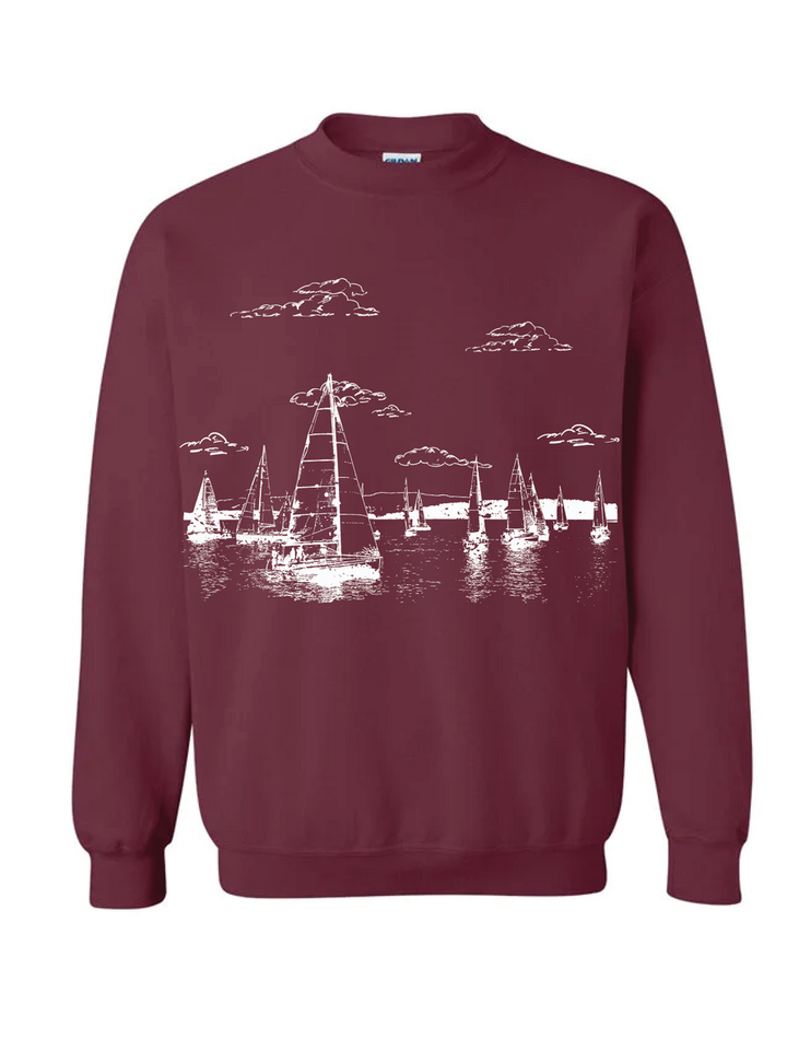 Sailboat Scenery Lifestyle Crewneck