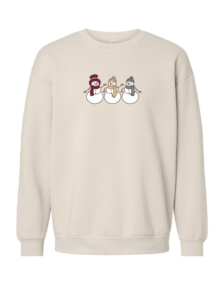 Embroidered Snowmen Lifestyle Crewneck