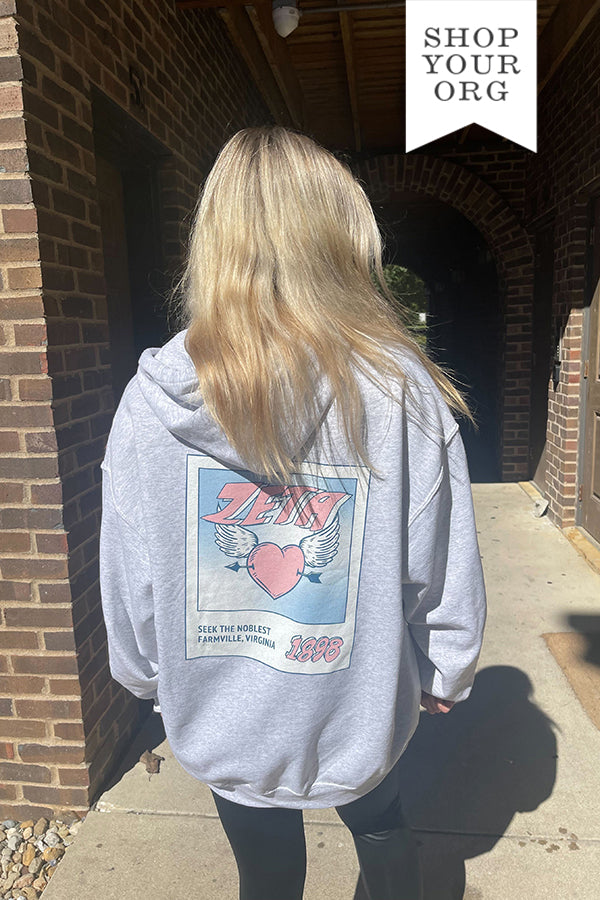 Heart Polaroid Sorority Hoodie