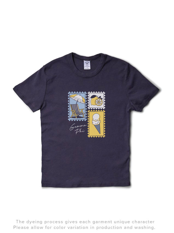 Lemoncello Stamp Midnight Sky Sorority Baby Tee