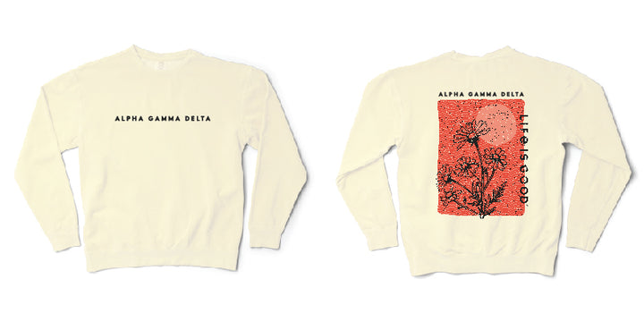 LIFE IS GOOD® Floral Sorority Crewneck