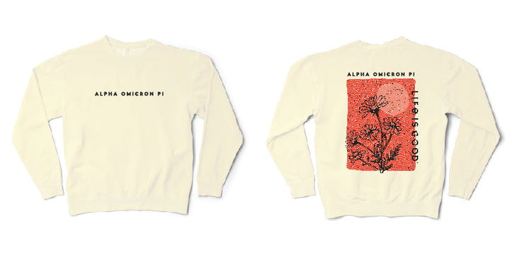 LIFE IS GOOD® Floral Sorority Crewneck