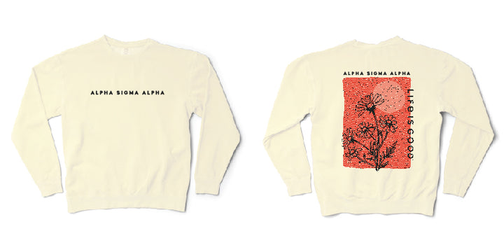 LIFE IS GOOD® Floral Sorority Crewneck