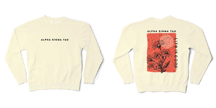 LIFE IS GOOD® Floral Sorority Crewneck