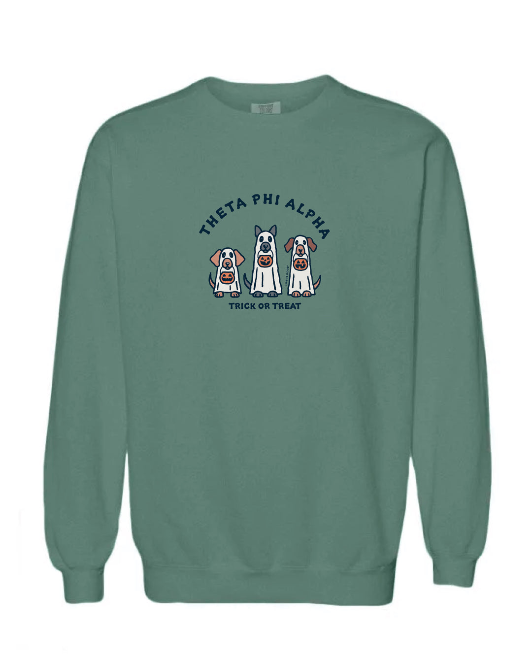 LIFE IS GOOD® Trick or Treat Sorority Crewneck