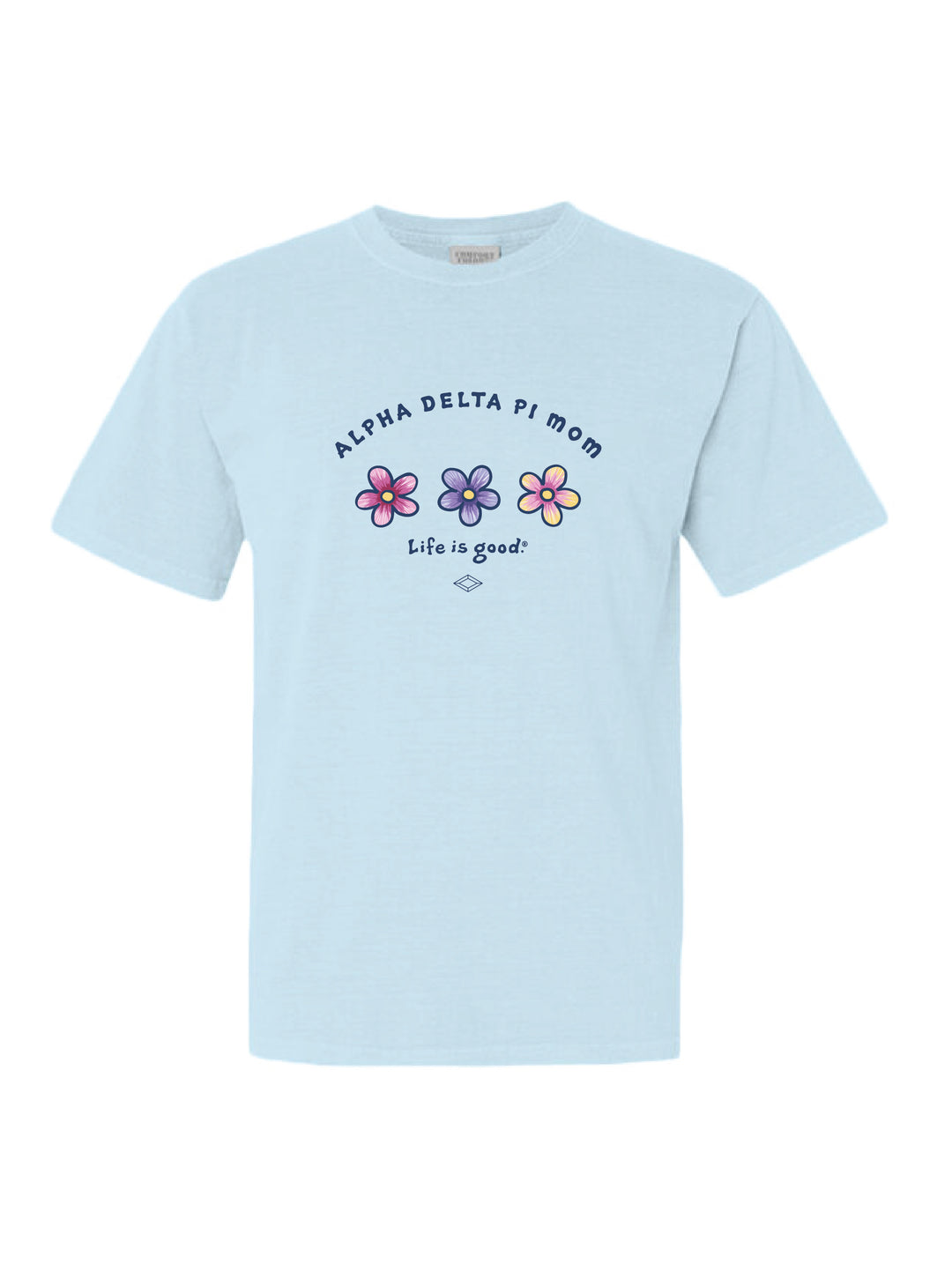Alpha Delta Pi LIFE IS GOOD® Triple Flower Mom Sorority Tee