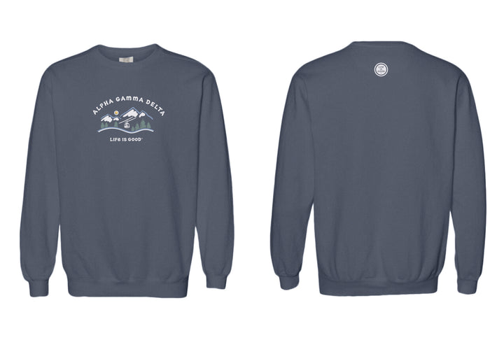 Life is Good Ski Lift Sorority Crewneck