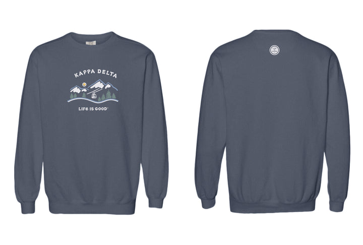 Life is Good Ski Lift Sorority Crewneck