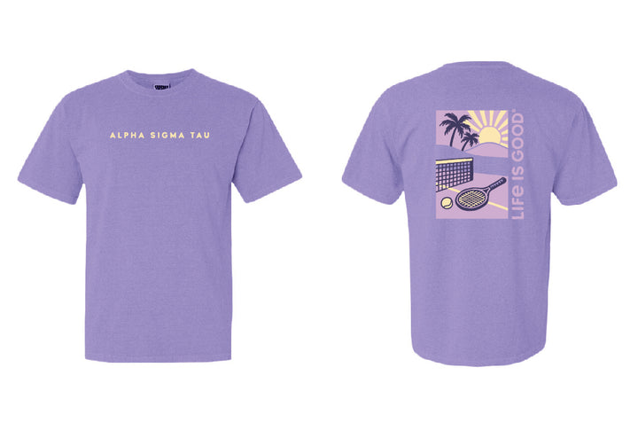 LIFE IS GOOD® Tennis Club Sorority Tee - 2XL - 3XL