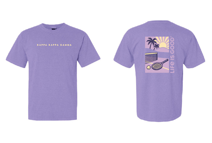LIFE IS GOOD® Tennis Club Sorority Tee - 2XL - 3XL