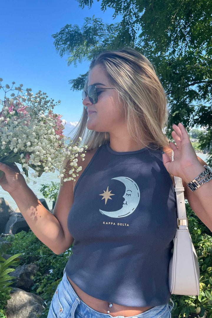 Life is Good Crescent Moon Sorority Tank