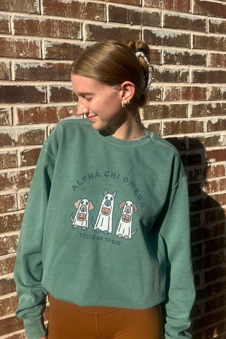 LIFE IS GOOD® Trick or Treat Sorority Crewneck