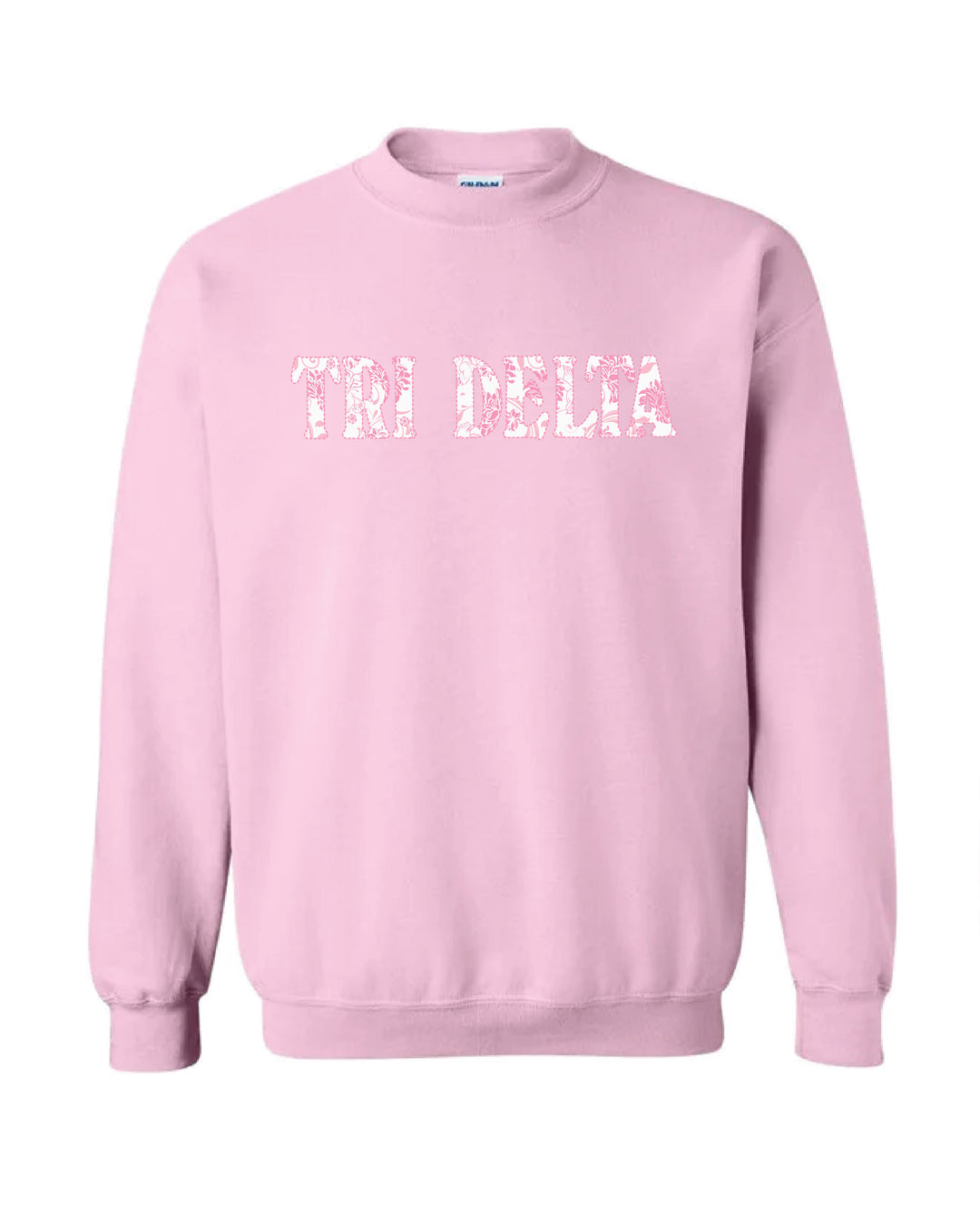 Floral Light Pink Sorority Crewneck