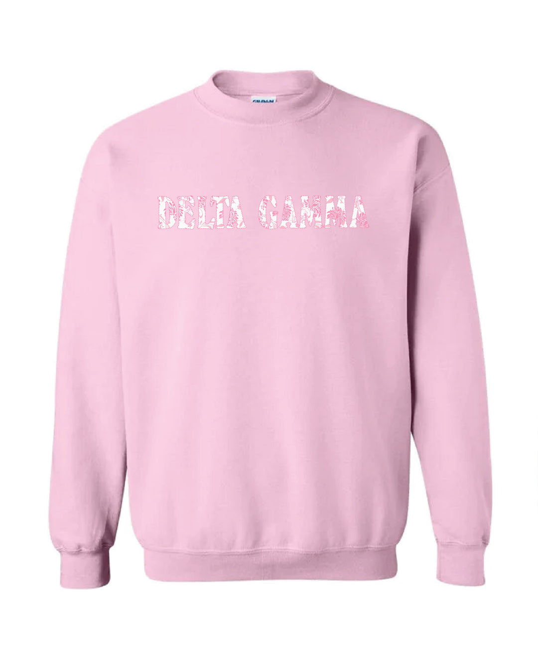 Floral Light Pink Sorority Crewneck
