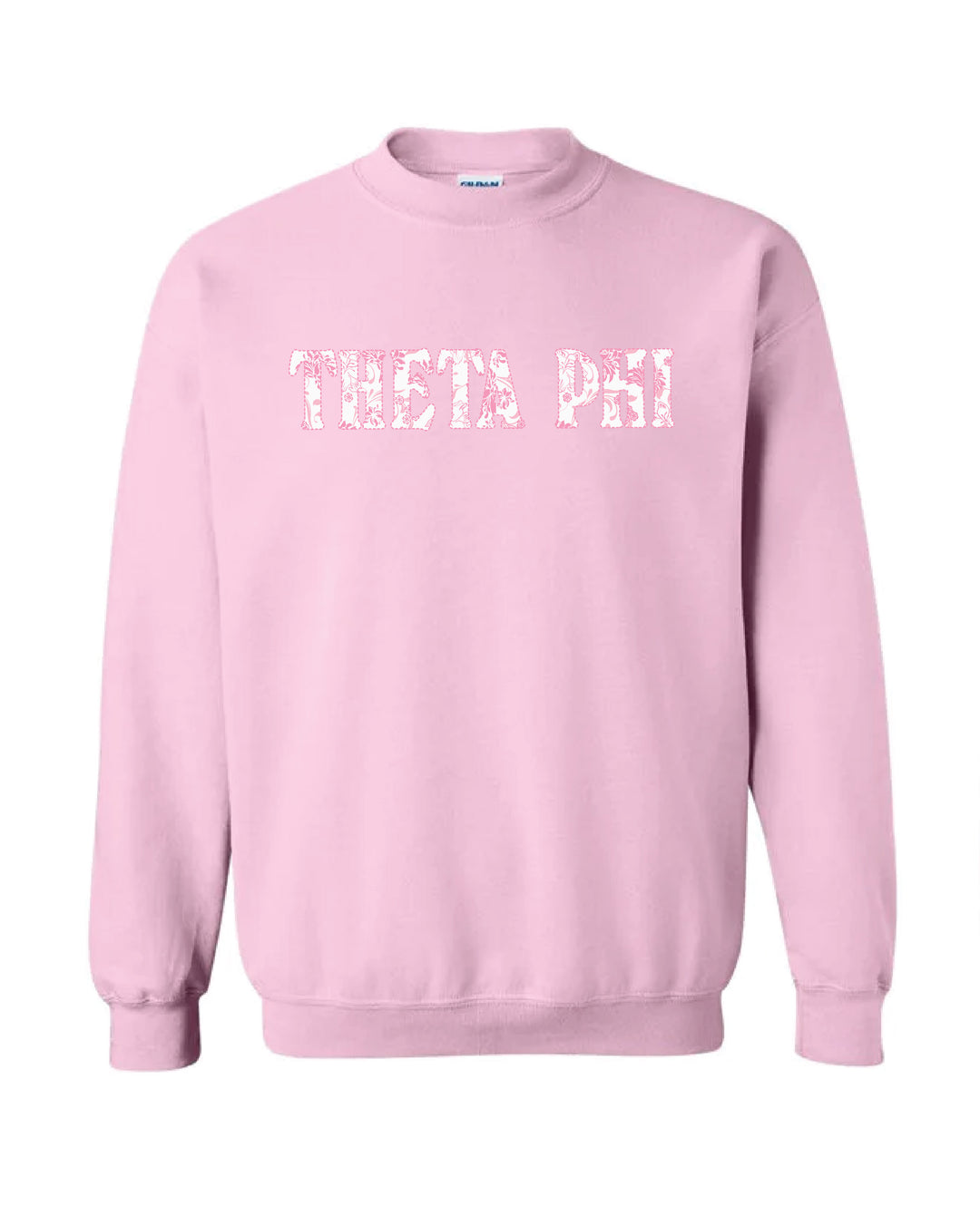 Floral Light Pink Sorority Crewneck