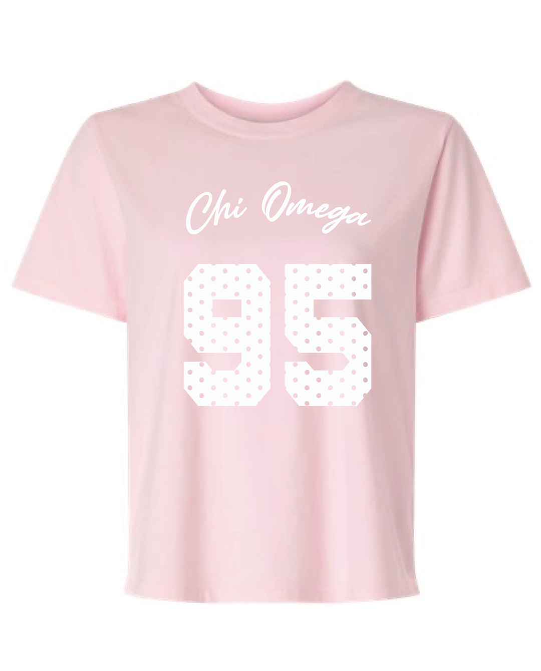 Light Pink Polka Dot Est Year Sorority Tee